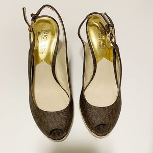 Michael Kors Keegan Sling peep toes